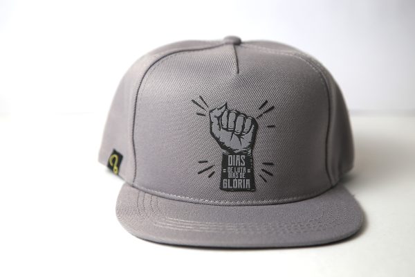 Boné Snapback Cinza "Dias de Luta, Dias de Glória" - Cinza