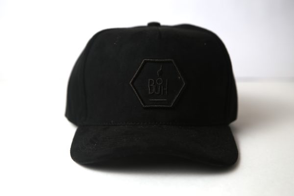 Boné Preto BUH Hexagonal Bordado Minimalista Snapback