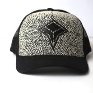 Boné Vextor – Preto e Cinza com Logo Bordado